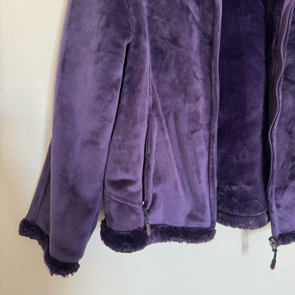 GreenTea Deep Purple Plush Jacket - Picture 3 of 7